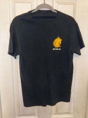 Black MKX Oil Logo Tee Shirt Mens Small